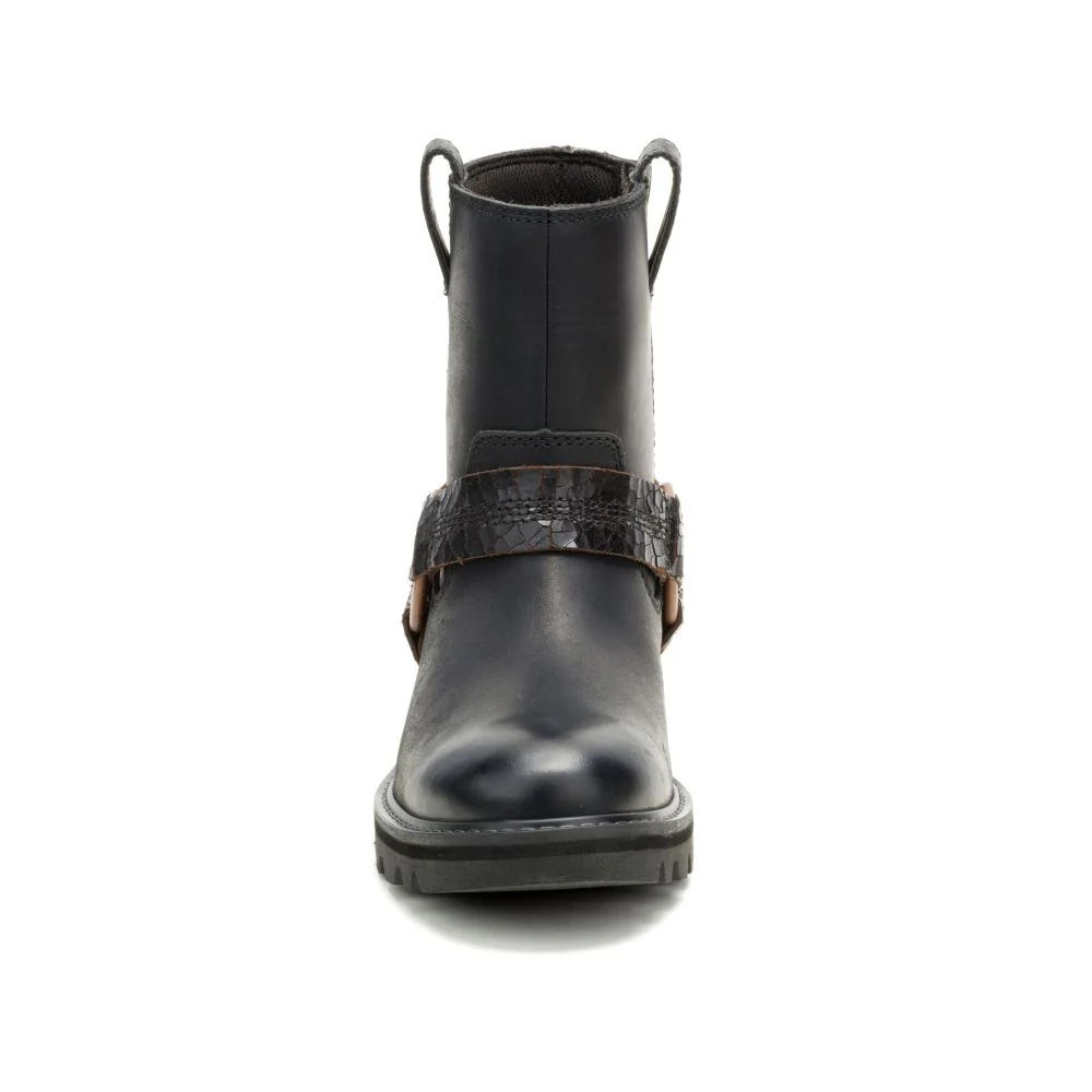 Grader Harness  P312310 Womens Black Leather Boots - Image 3