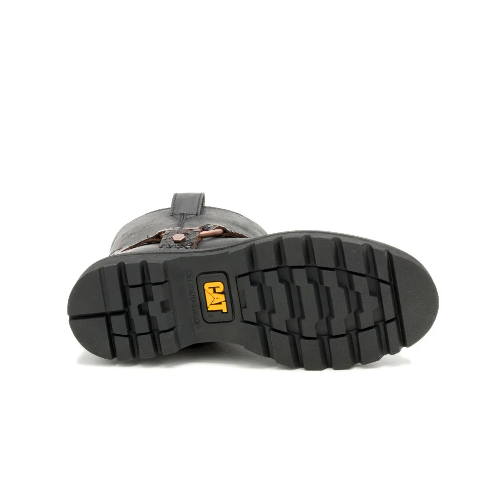 Grader Harness  P312310 Womens Black Leather Boots - Image 6